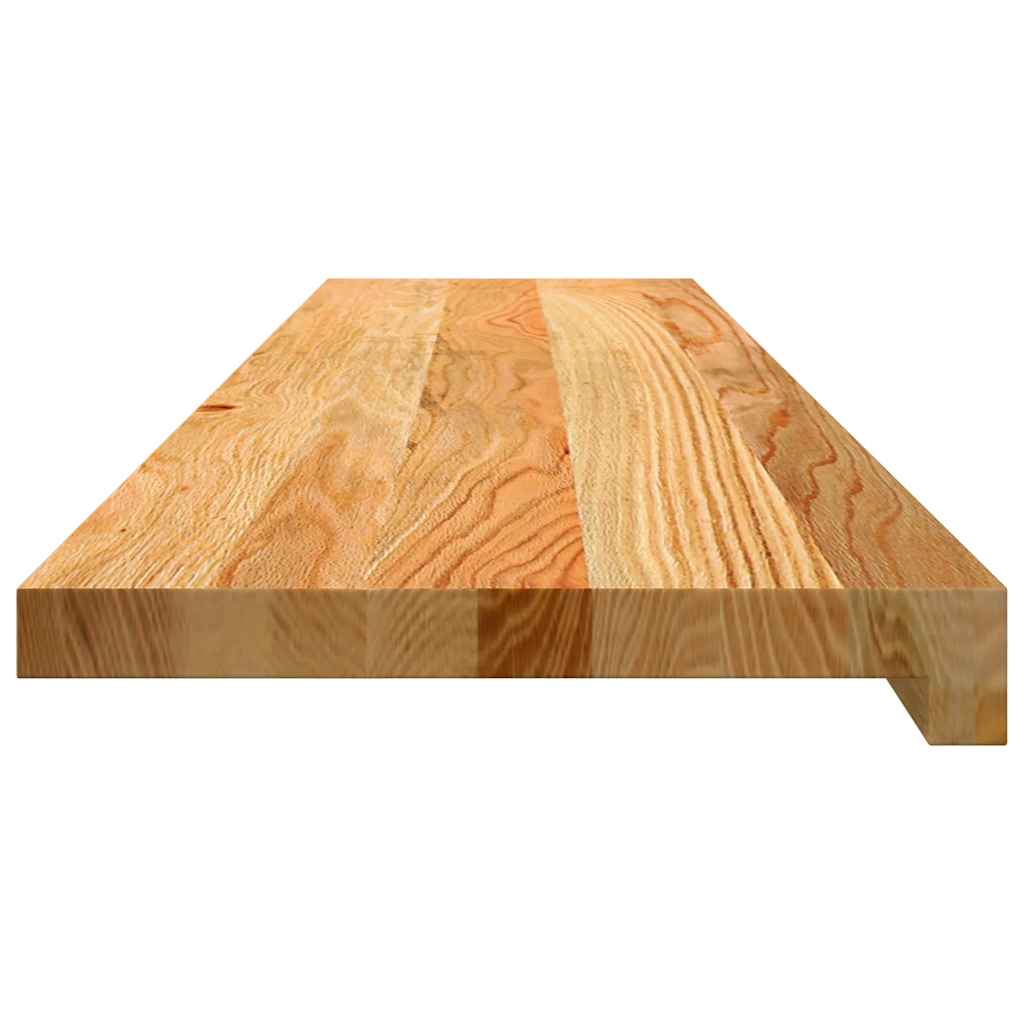 Traptreden 4 st 110x25x2 cm massief eikenhout lichtbruin