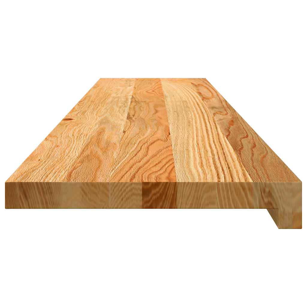 Traptreden 4 st 120x25x2 cm massief eikenhout lichtbruin