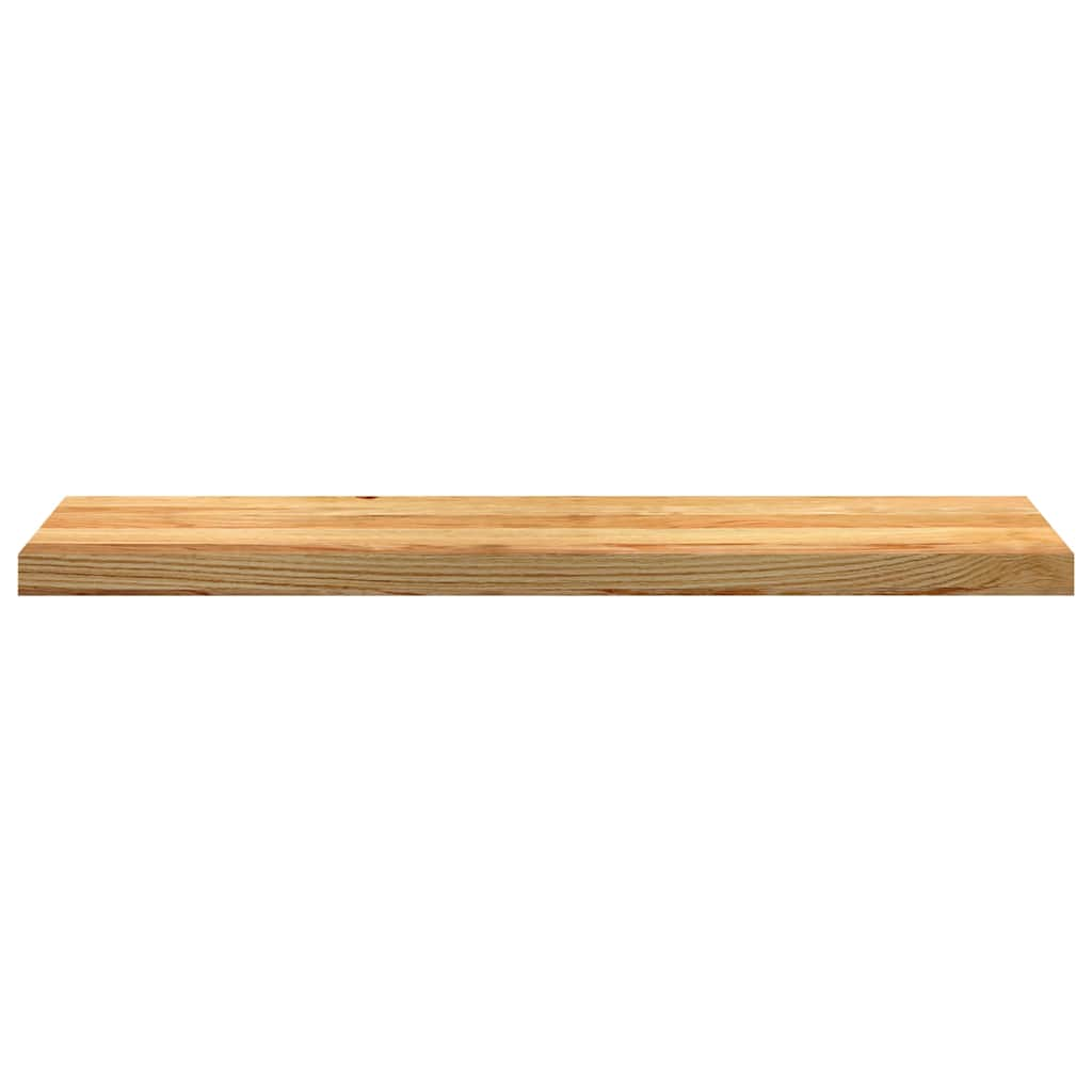 Traptreden 4 st 100x30x2 cm massief eikenhout lichtbruin