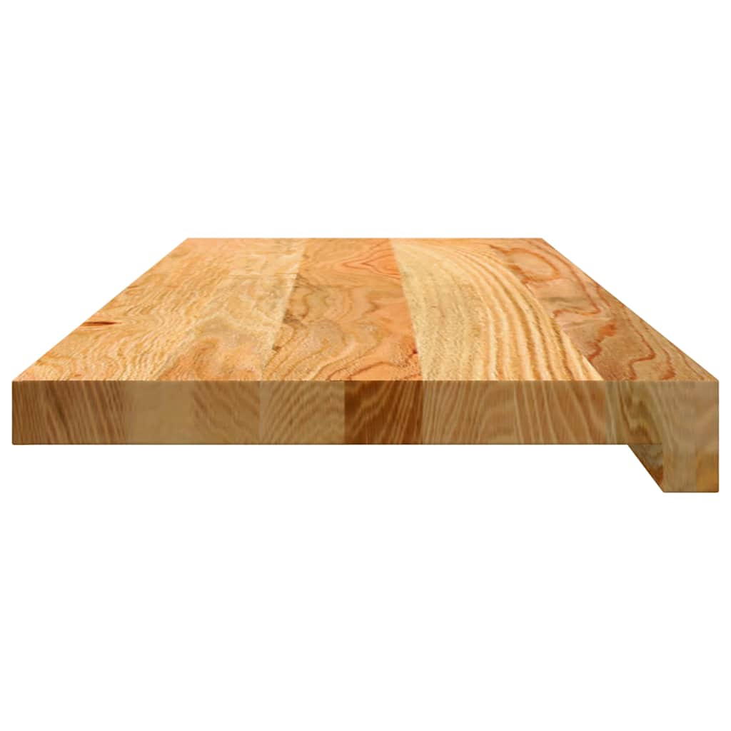 Traptreden 12 st 70x30x2 cm massief eikenhout lichtbruin