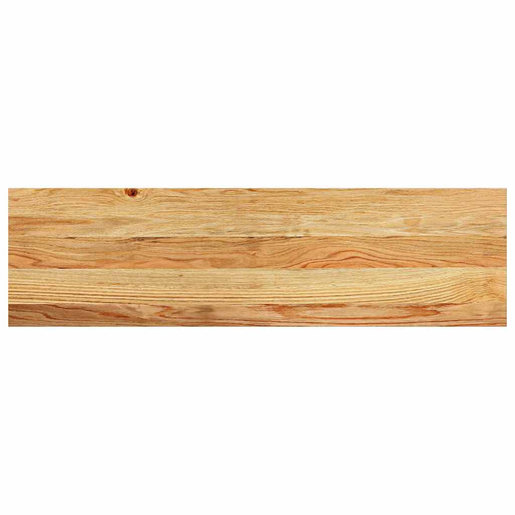 Traptreden 12 st 90x30x2 cm massief eikenhout lichtbruin