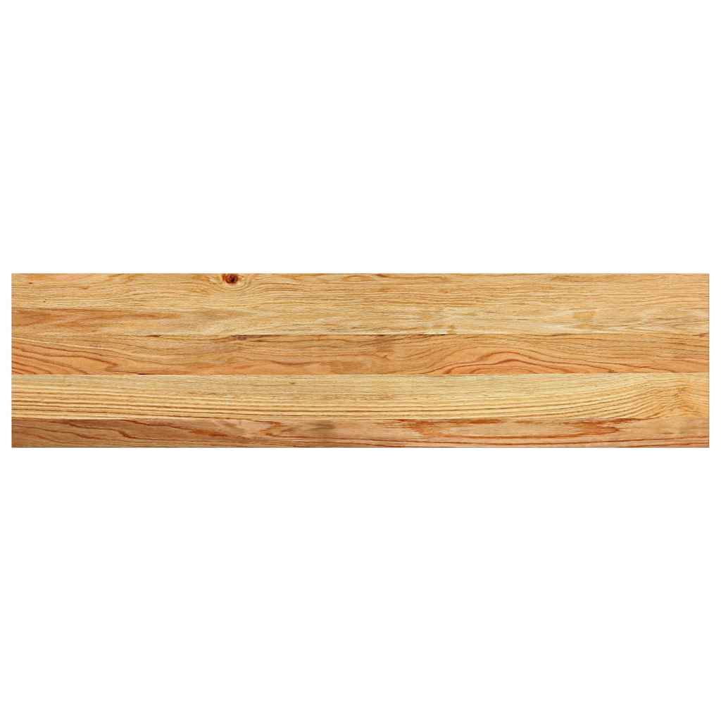 Traptreden 12 st 100x30x2 cm massief eikenhout lichtbruin