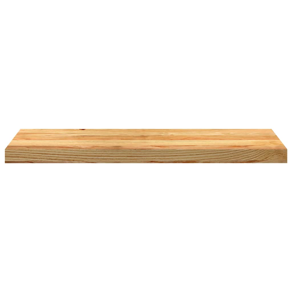 Traptreden 2 st 80x25x2 cm massief eikenhout lichtbruin