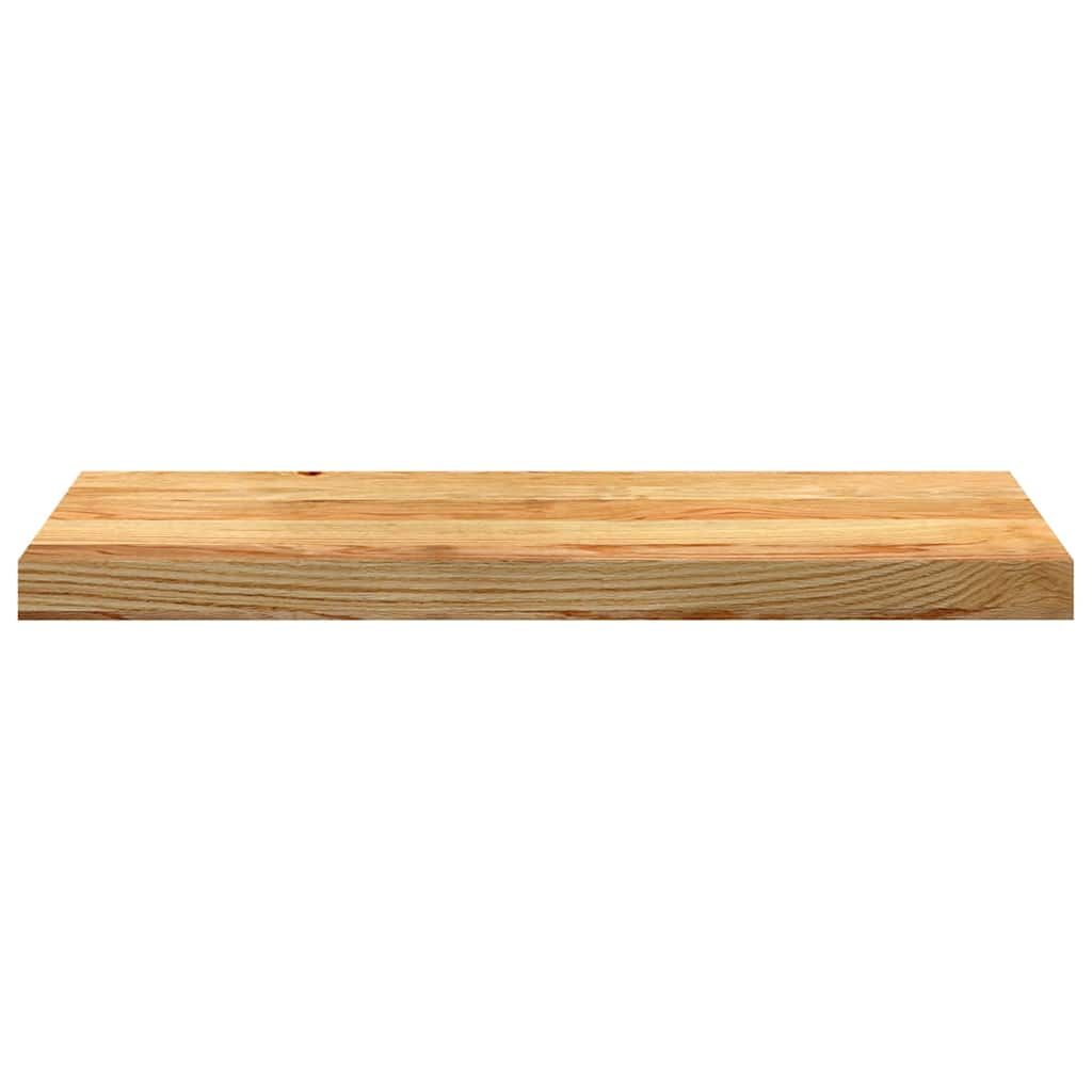 Traptreden 2 st 70x30x2 cm massief eikenhout lichtbruin