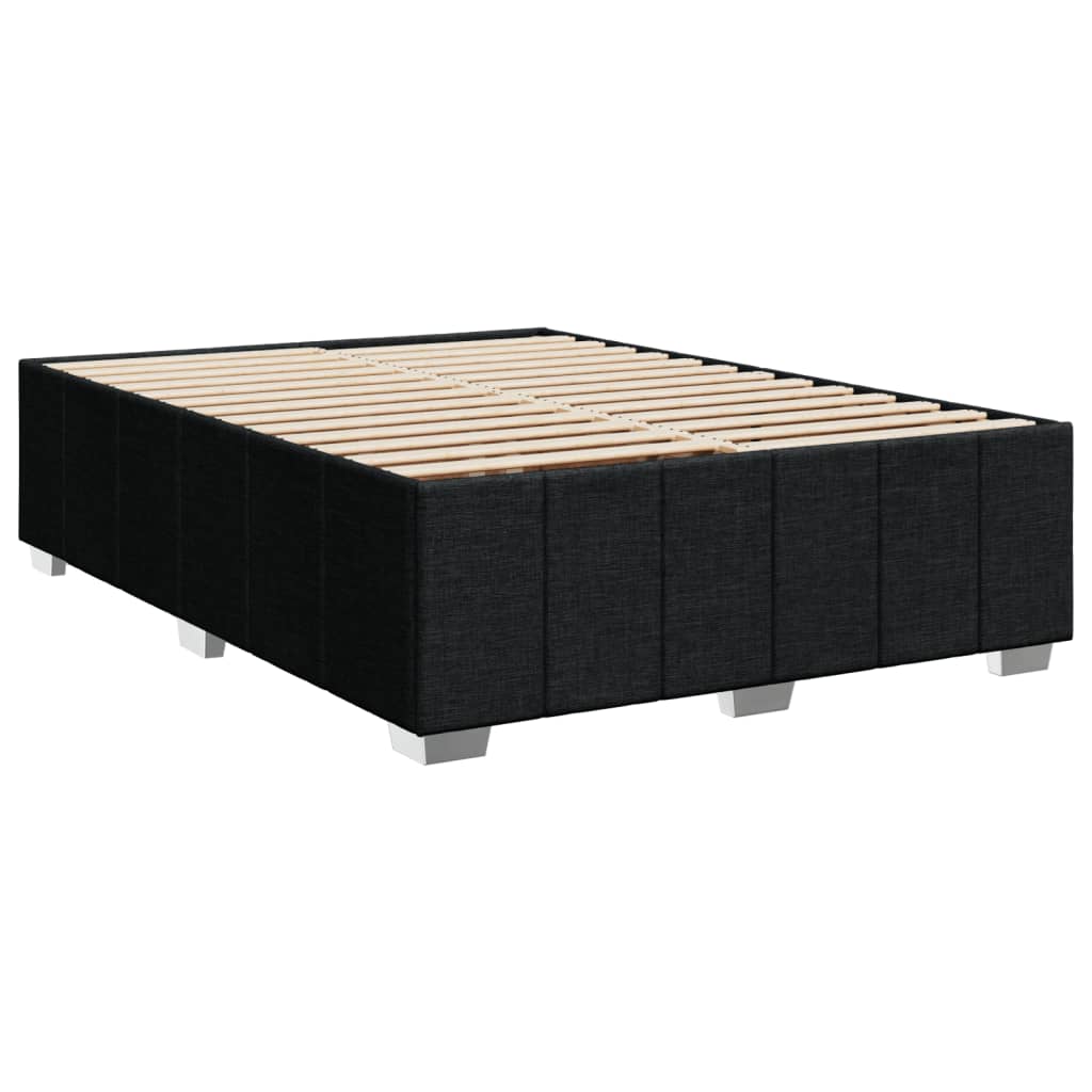 Bedframe zonder matras stof zwart 160x200 cm