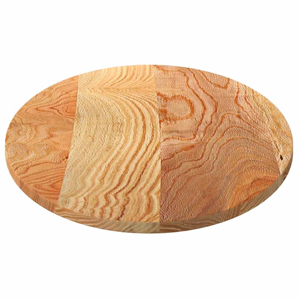 Tafelblad 120x60x2 cm ovaal massief eikenhout lichtbruin