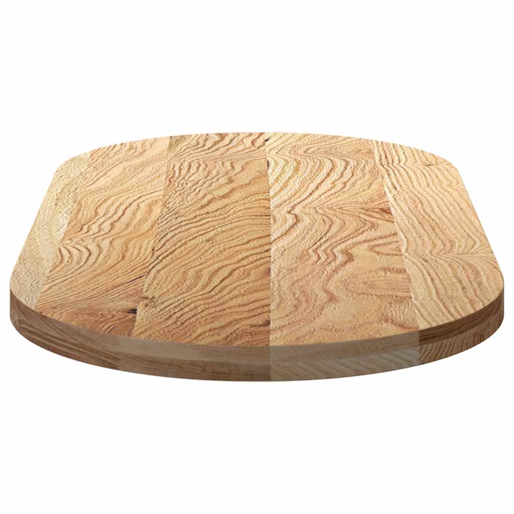 Tafelblad 120x60x4 cm ovaal massief eikenhout