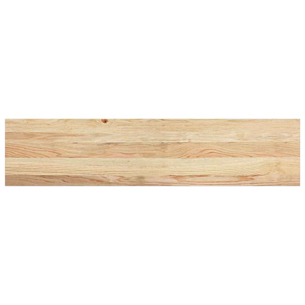 Vensterbanken 2 st onbehandeld 110x30x2 cm massief eikenhout