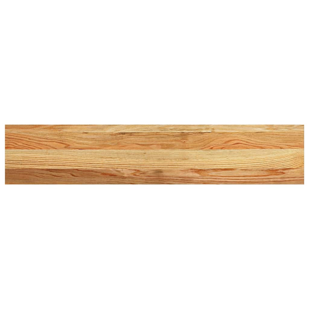 Vensterbanken 2 st 100x20x2 cm massief eikenhout lichtbruin