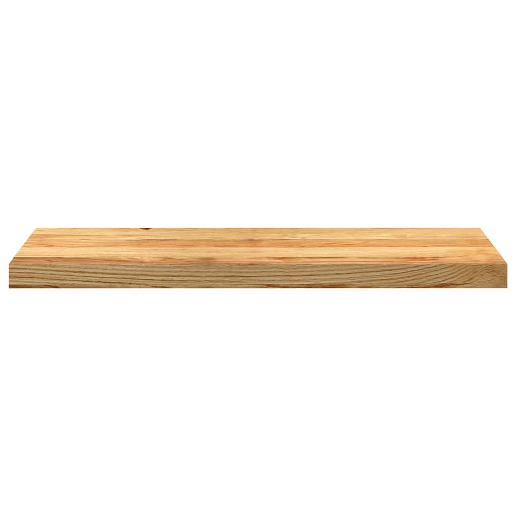 Vensterbanken 2 st 80x25x2 cm massief eikenhout lichtbruin