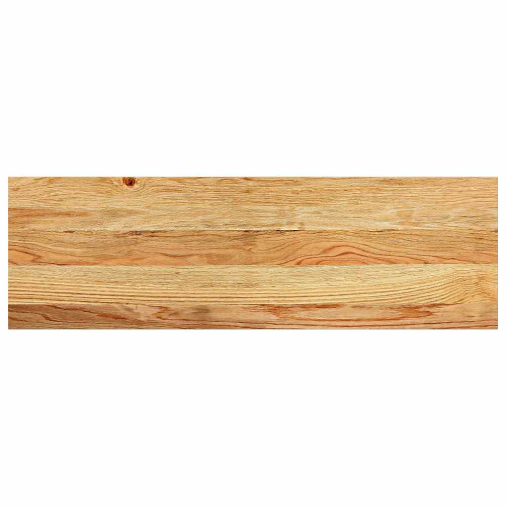 Vensterbanken 2 st 80x25x2 cm massief eikenhout lichtbruin