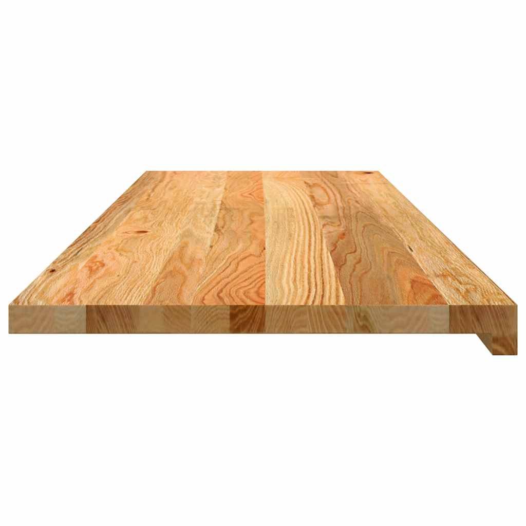 Vensterbanken 2 st 120x40x2 cm massief eikenhout lichtbruin