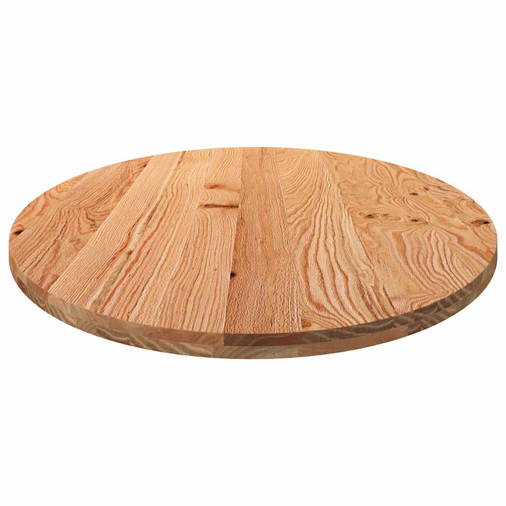 Tafelblad 280x120x4 cm ovaal massief eikenhout lichtbruin