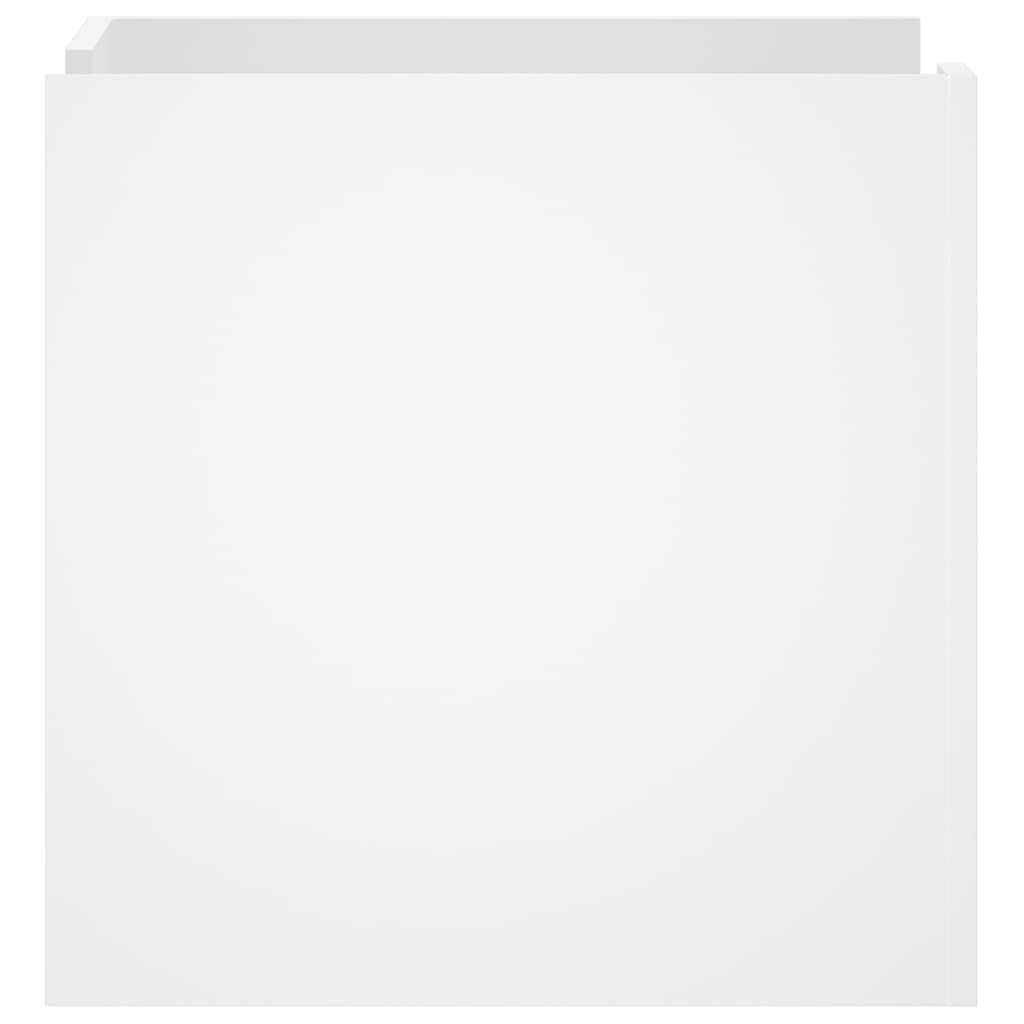 Nachtkastje 45x50x50 cm bewerkt hout wit