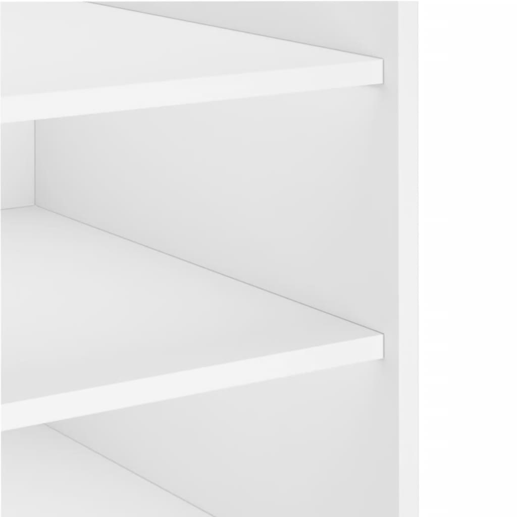 Nachtkastje 45x50x50 cm bewerkt hout wit