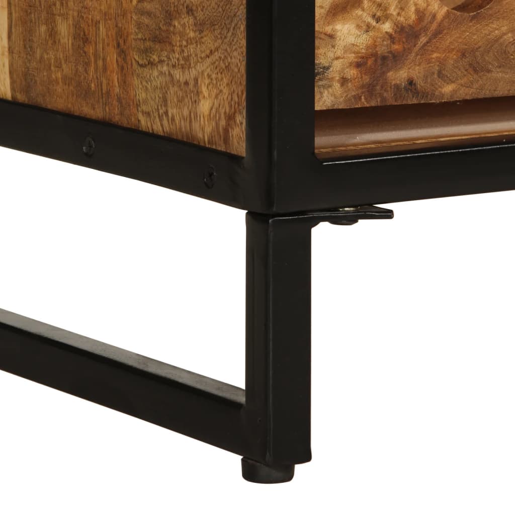 Wijnrek voor 9 flessen 55x33x70 cm massief mangohout