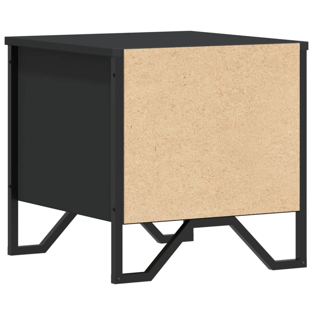 Nachtkastjes 2 st 40x41x40 cm bewerkt hout zwart
