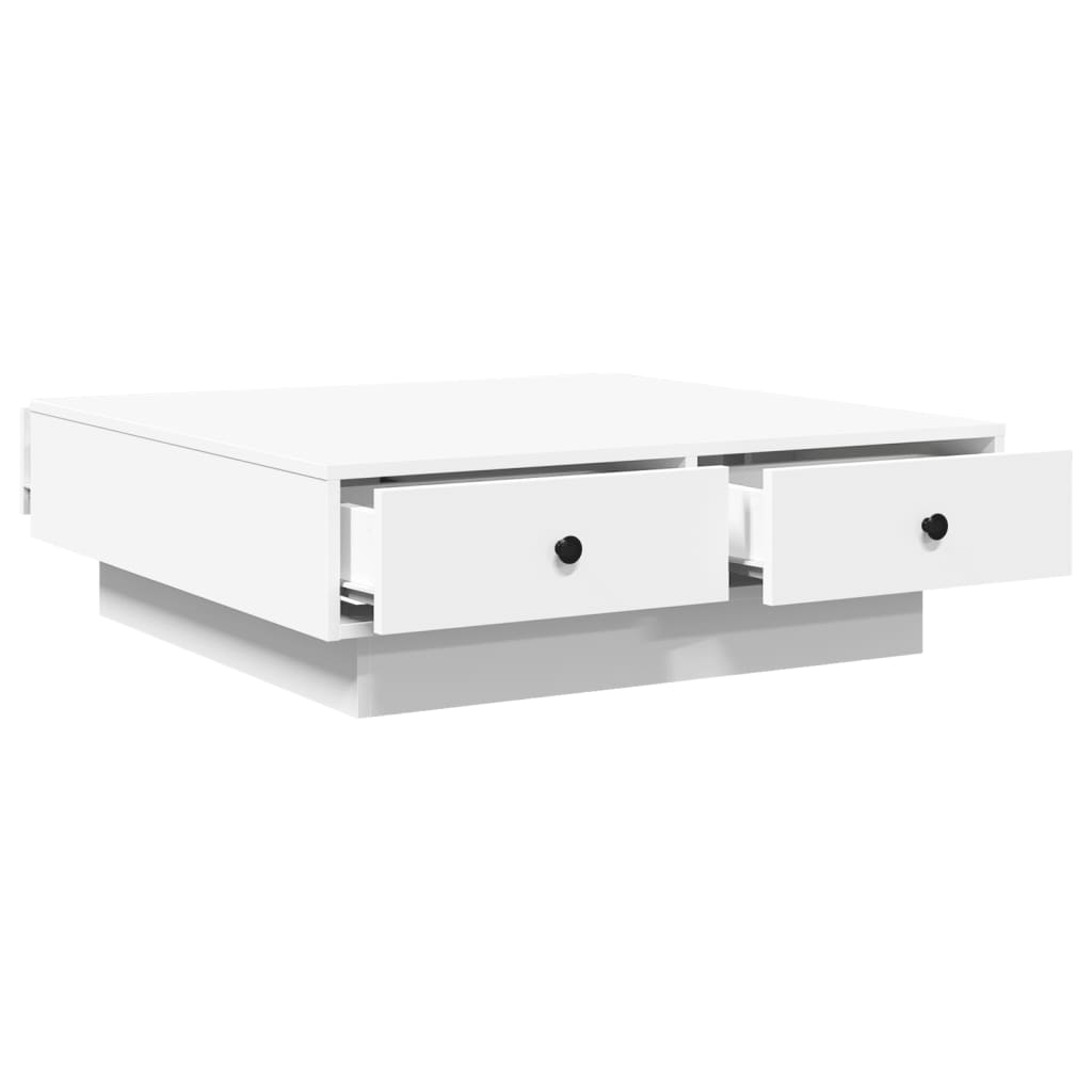 Salontafel 90x90x28 cm spaanplaat wit