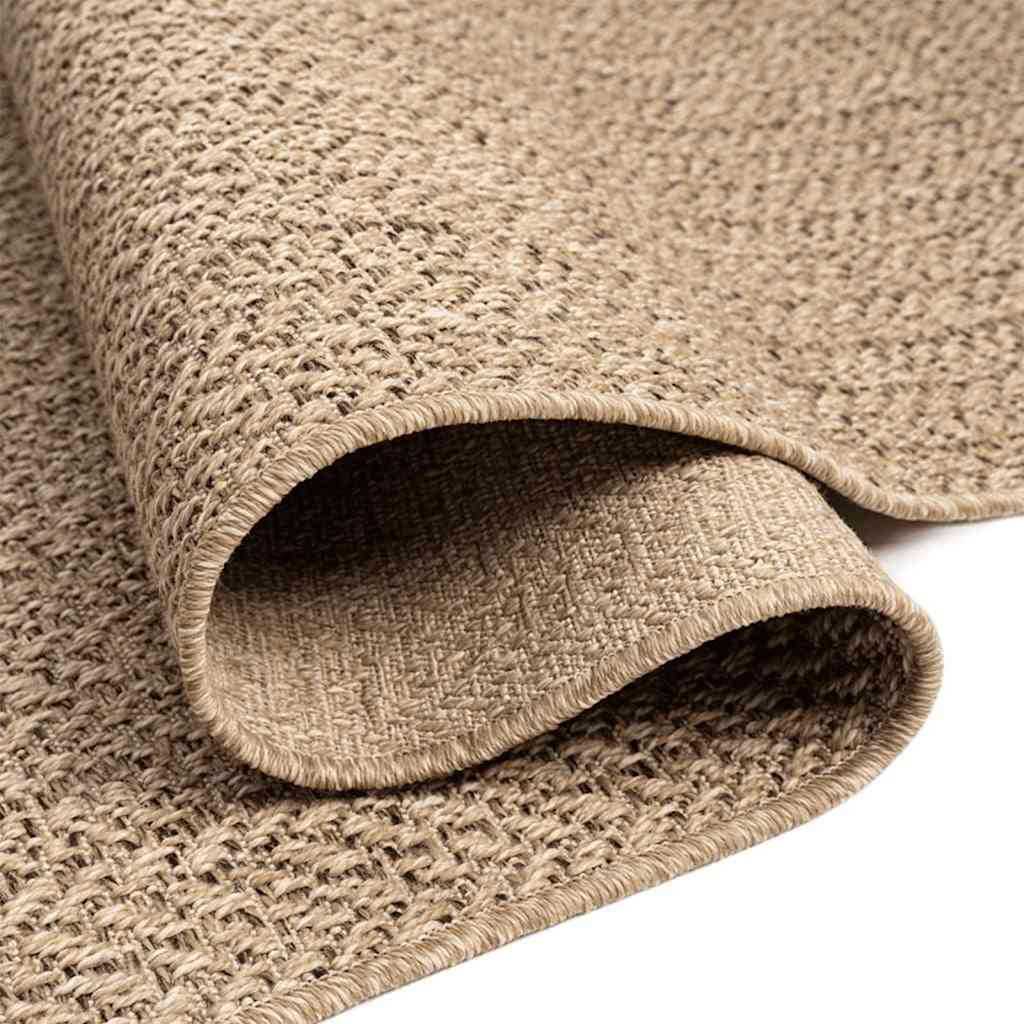 Vloerkleed ZIZUR beige binnen en buiten 160x230 cm jute look