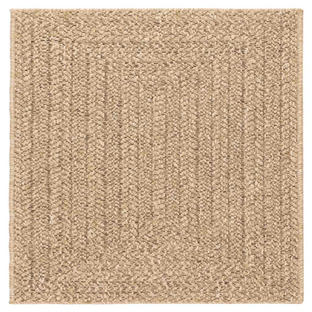 Vloerkleed ZIZUR beige binnen en buiten 200x290 cm jute look