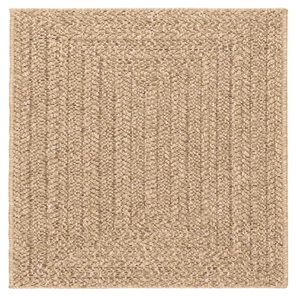 Vloerkleed ZIZUR beige binnen en buiten 240x340 cm jute look