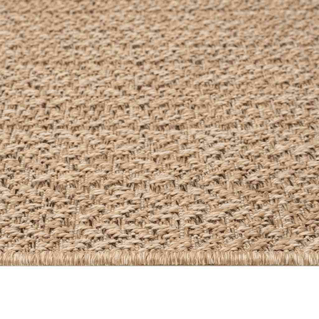Vloerkleed ZIZUR beige binnen en buiten 240x340 cm jute look