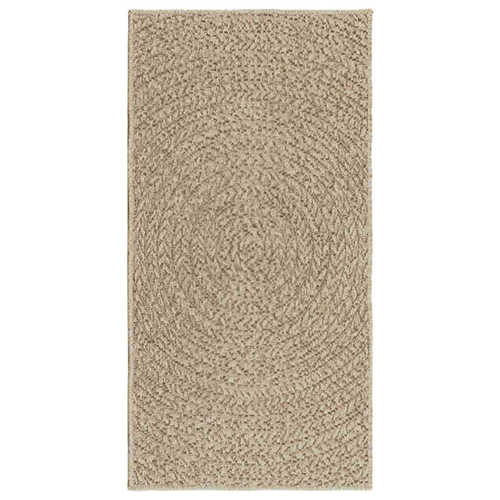 Vloerkleed ZIZUR beige binnen en buiten 60x110 cm jute look