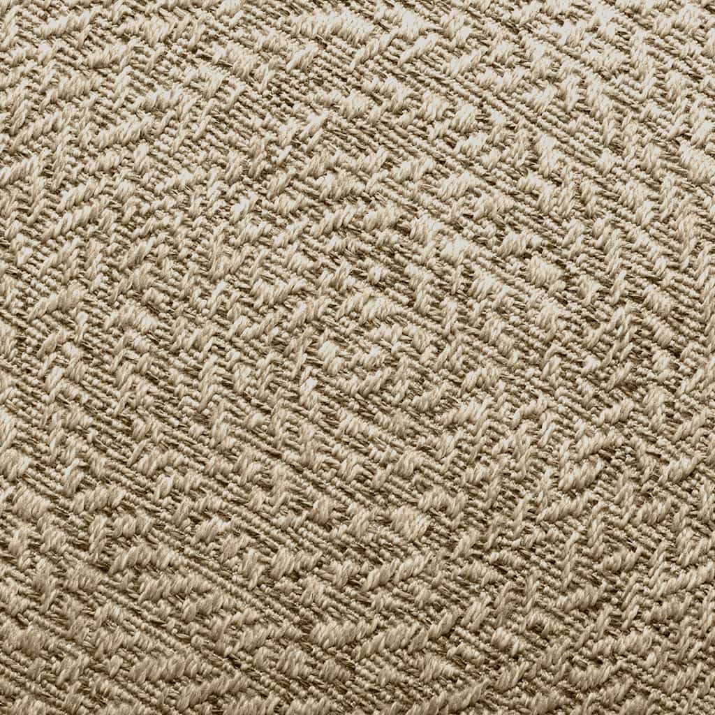 Vloerkleed ZIZUR beige binnen en buiten 60x110 cm jute look