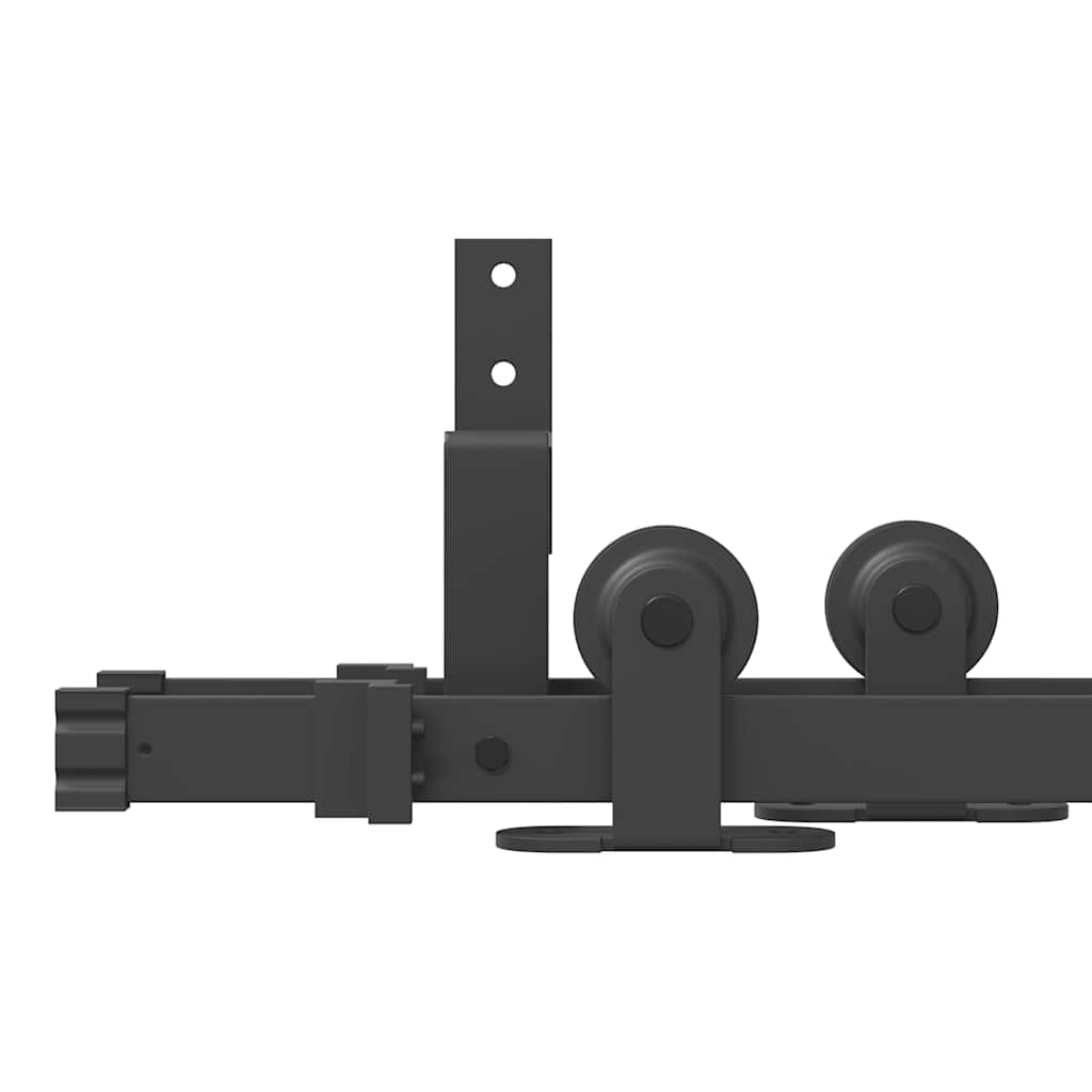 Doos met onderdelen voor schuifdeur 152,5 cm staal zwart