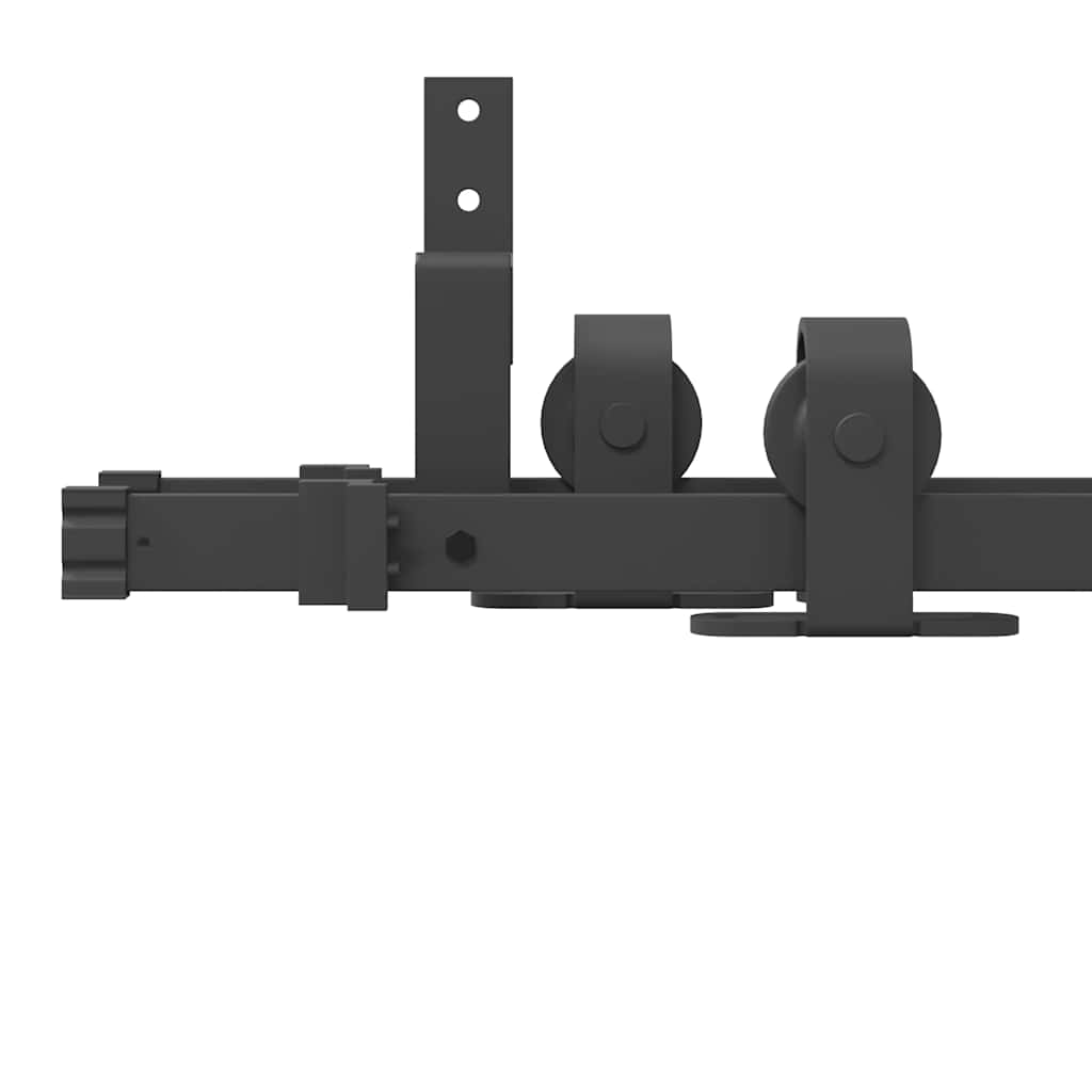 Doos met onderdelen voor schuifdeur 152,5 cm staal zwart