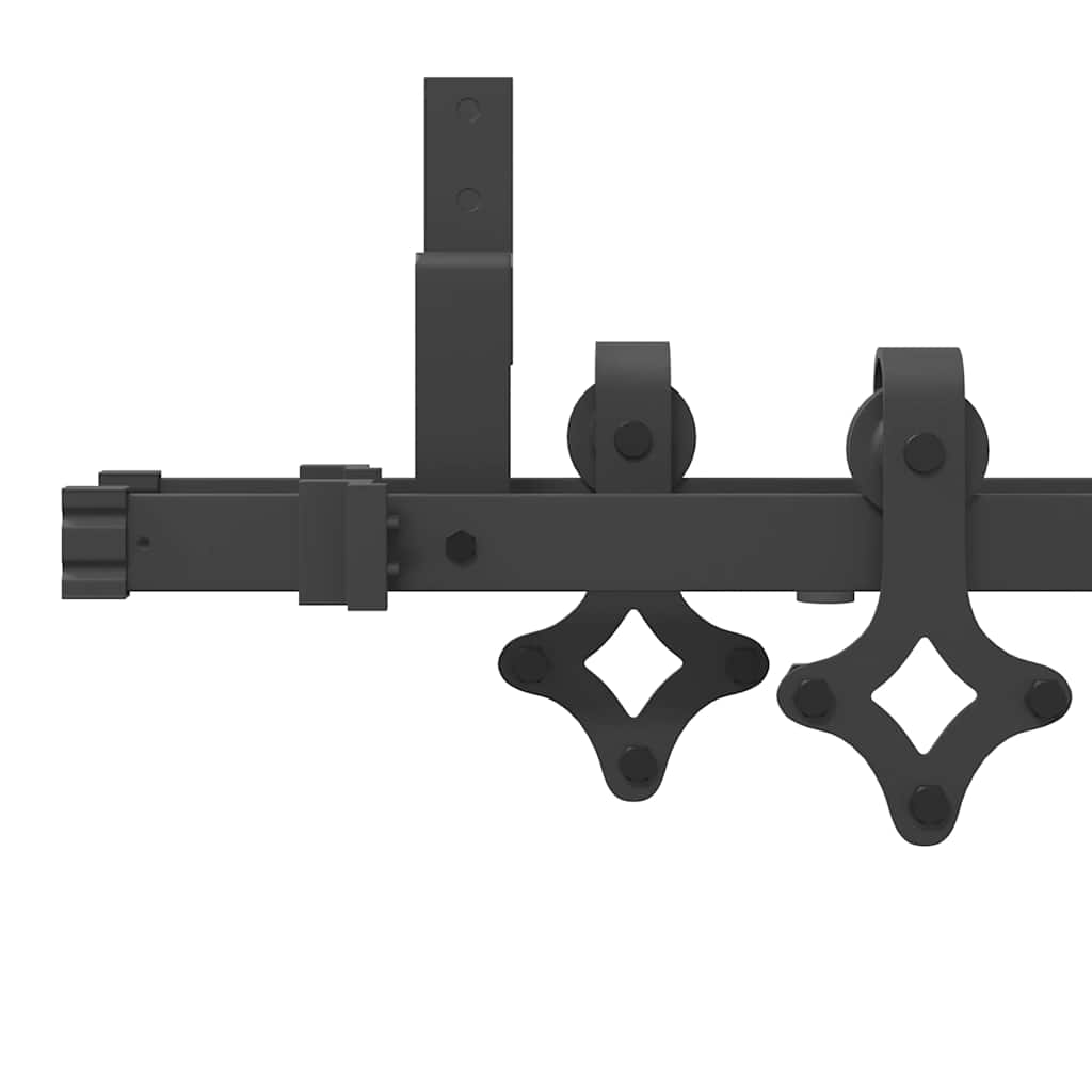 Doos met onderdelen voor schuifdeur 152,5 cm staal zwart