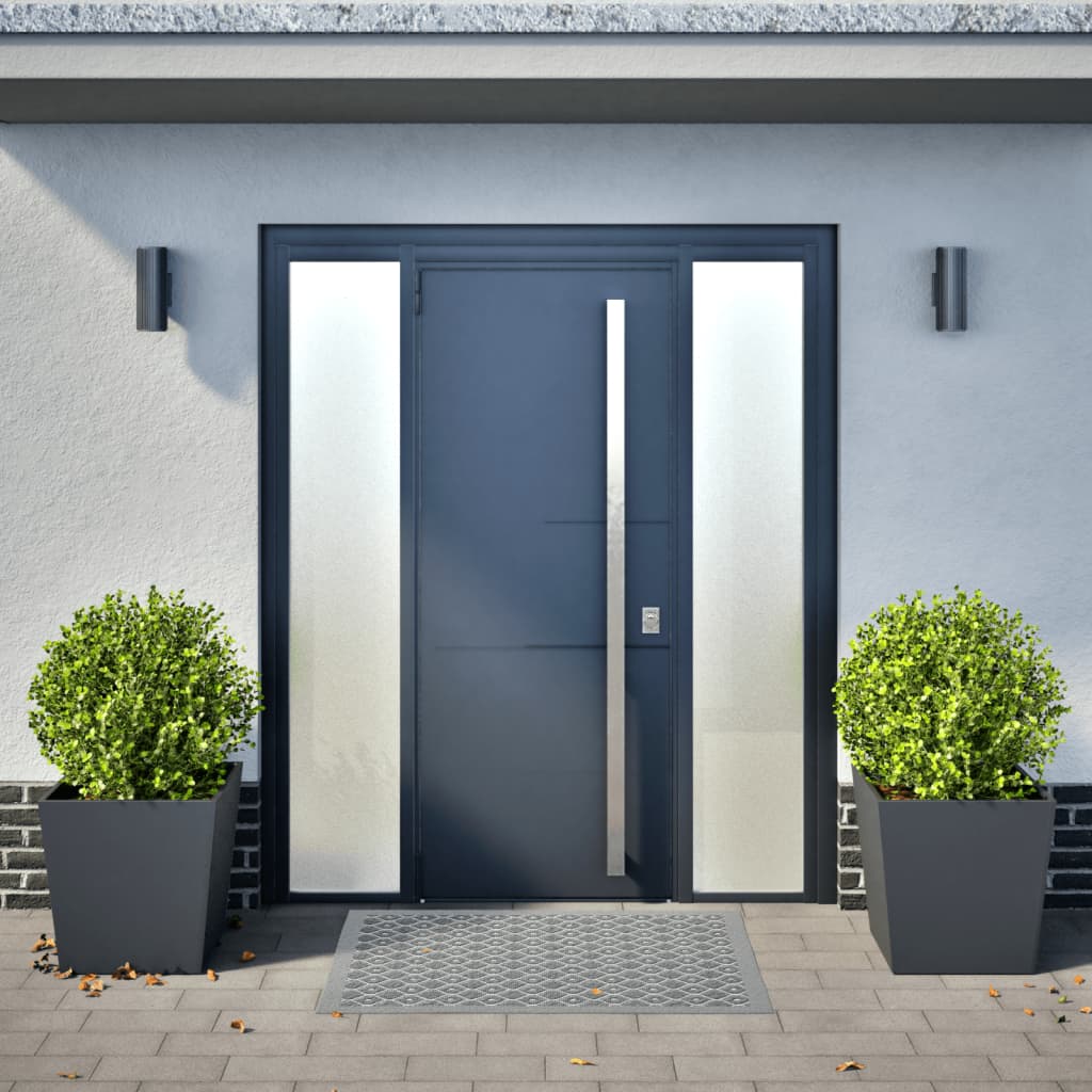 Plantenbakken 2 st 50x50x50 cm staal antracietkleurig