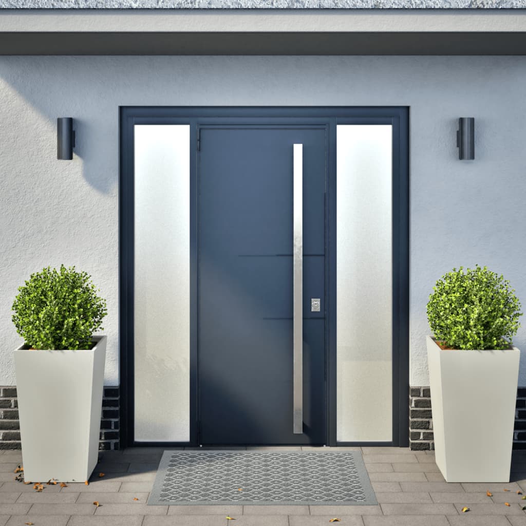 Plantenbakken Staal Wit 2 45 x 45 x 75 cm Staal/Wit