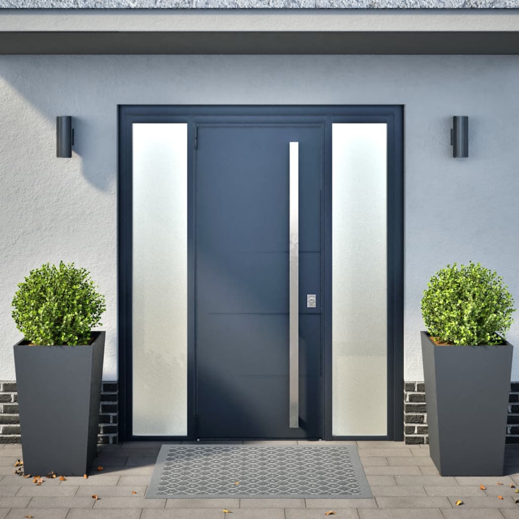 Plantenbakken 2 st 45x45x75 cm staal antracietkleurig