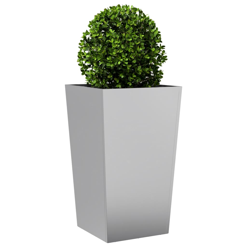 Plantenbakken Gegalvaniseerd Staal 2 45 x 45 x 75 cm Gegalvaniseerd staal/Grijs