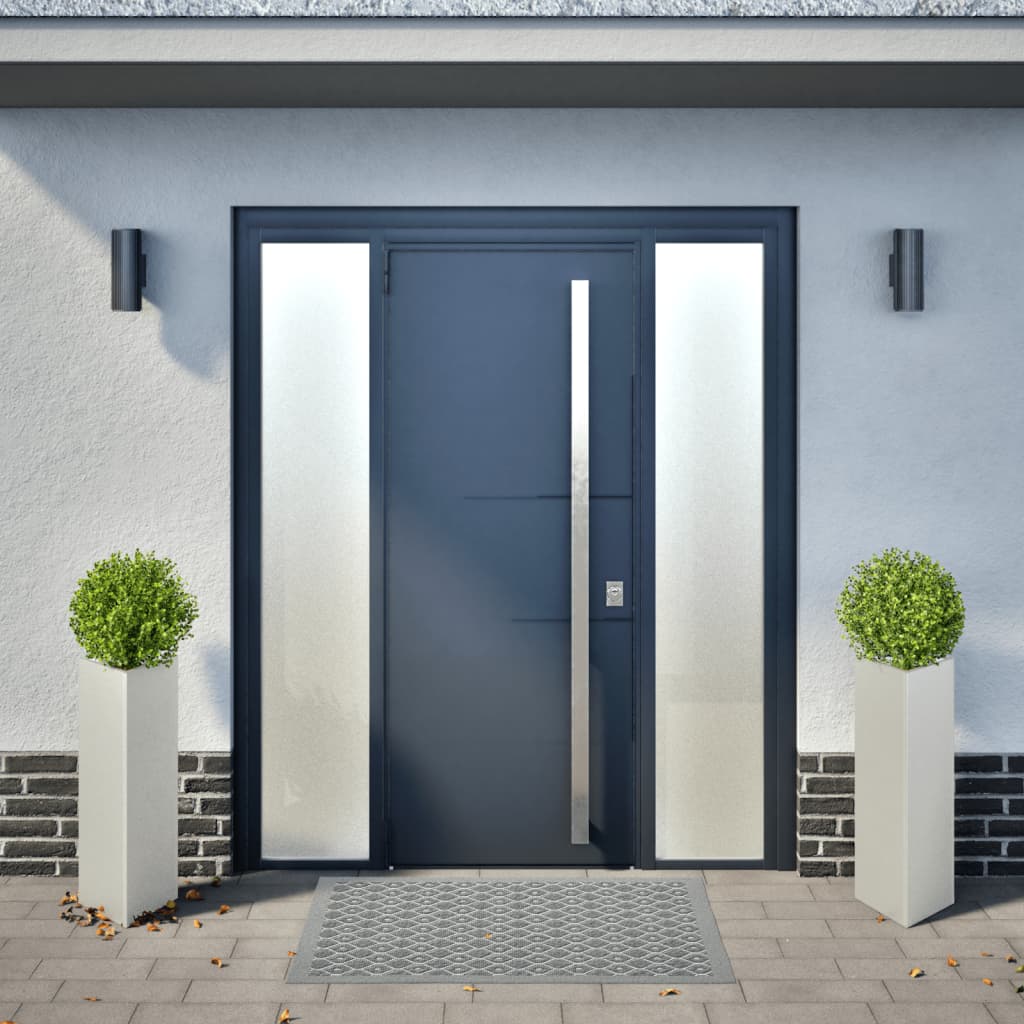 Plantenbakken Driehoek Roestvrij Staal 2 30 x 26 x 75 cm Roestvrij staal/Lichtgrijs