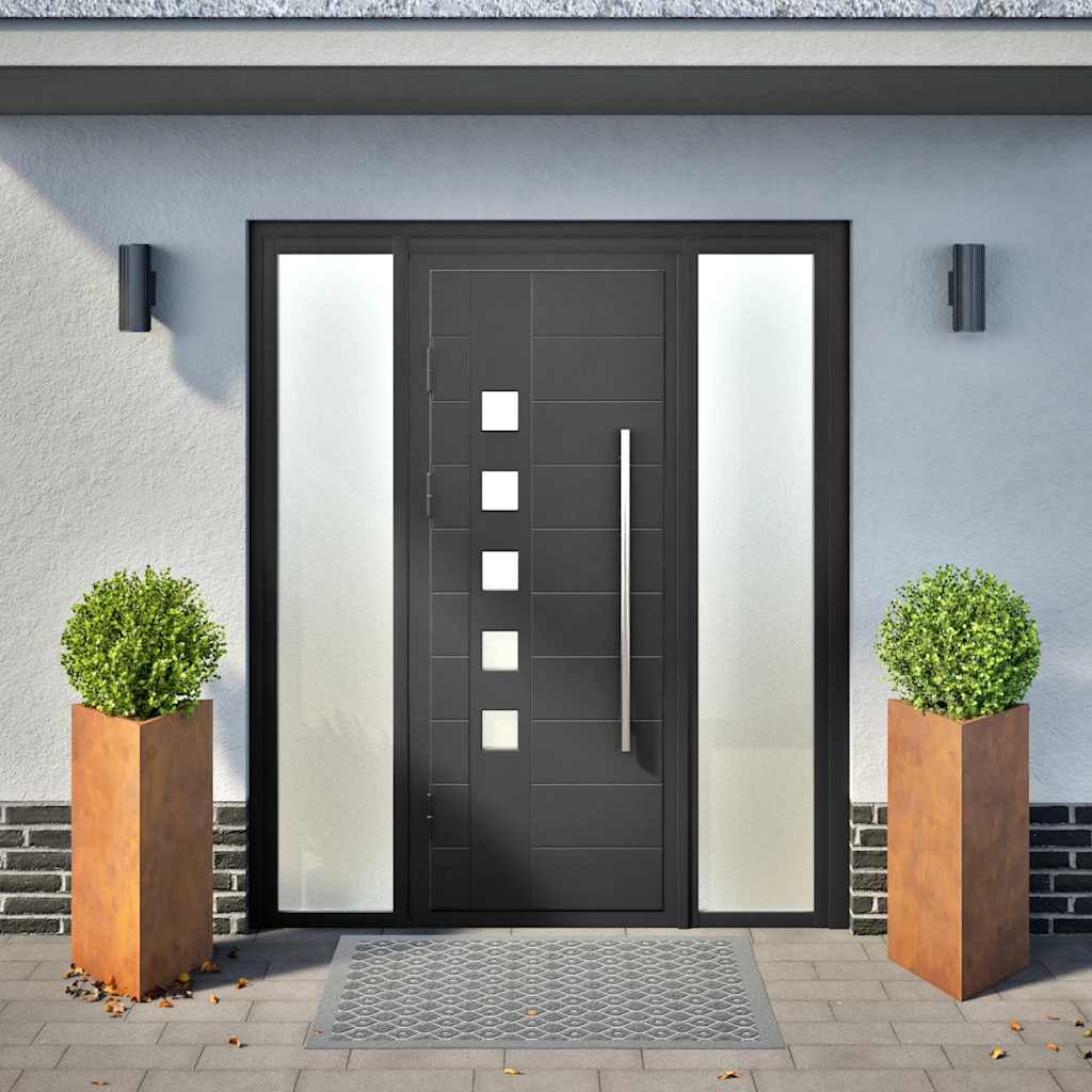 Plantenbakken Driehoek Weervast Staal 2 40 x 40 x 75 cm Cortenstaal/Bruin