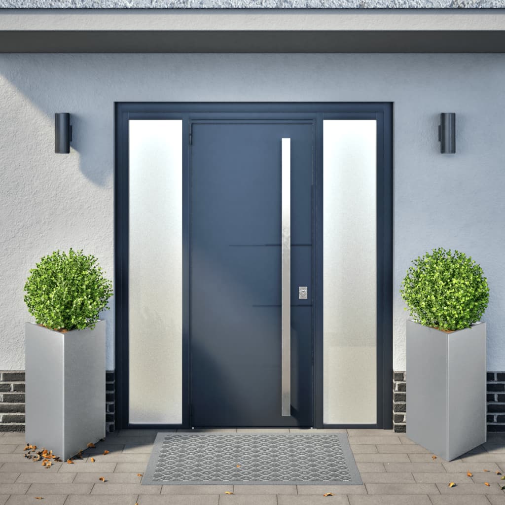 Plantenbakken Driehoek Gegalvaniseerd Staal 2 50 x 43 x 75 cm Gegalvaniseerd staal/Grijs