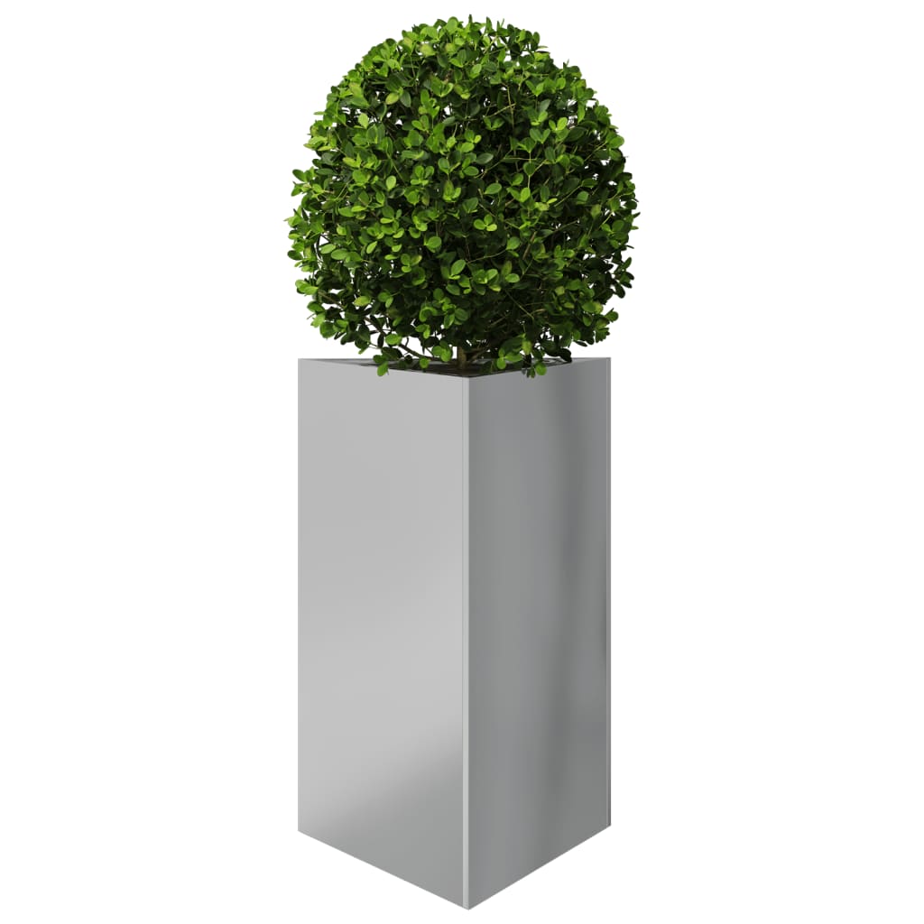 Plantenbakken Driehoek Gegalvaniseerd Staal 2 50 x 43 x 75 cm Gegalvaniseerd staal/Grijs