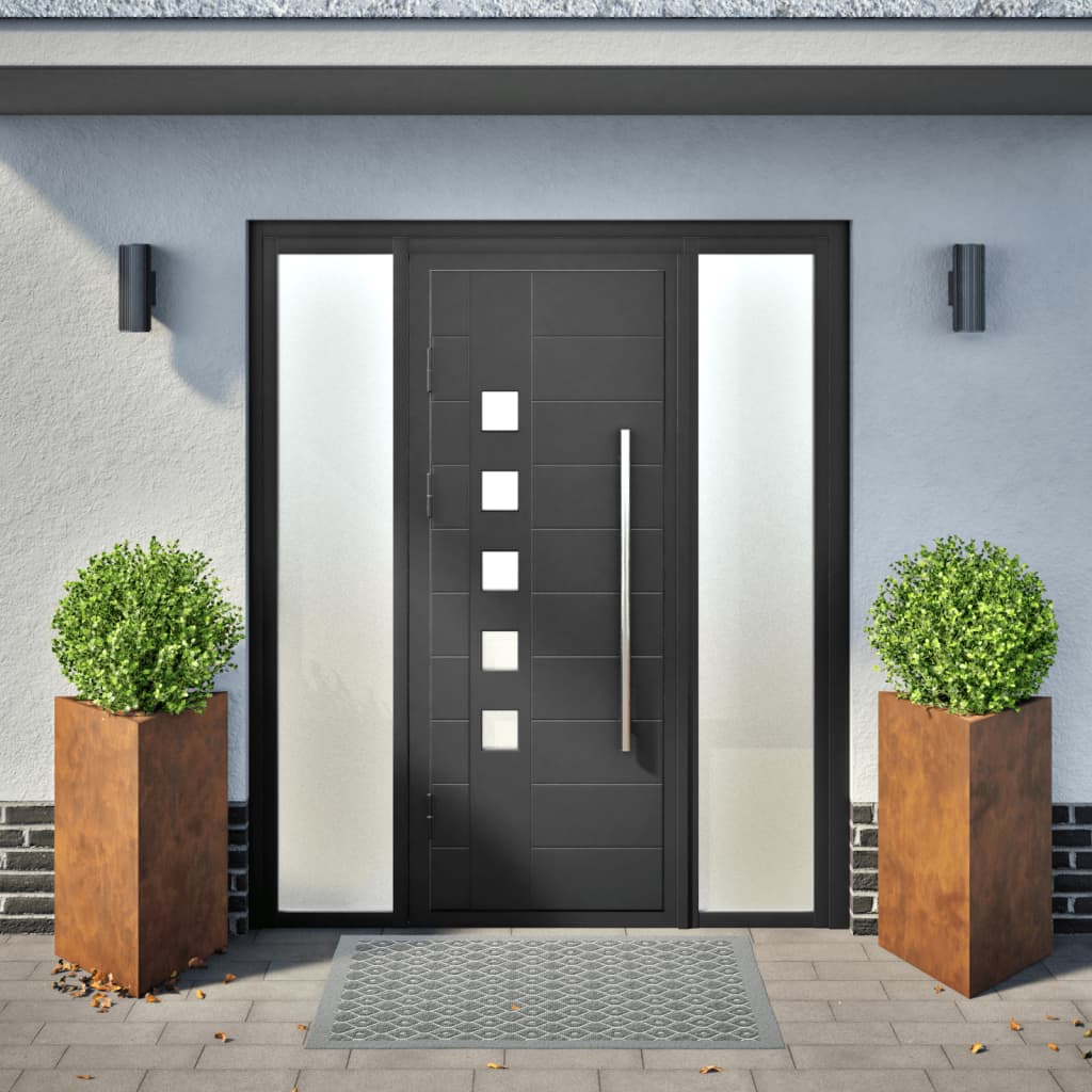 Plantenbakken Driehoekig Weervast Staal 2 50 x 43 x 75 cm Cortenstaal/Bruin