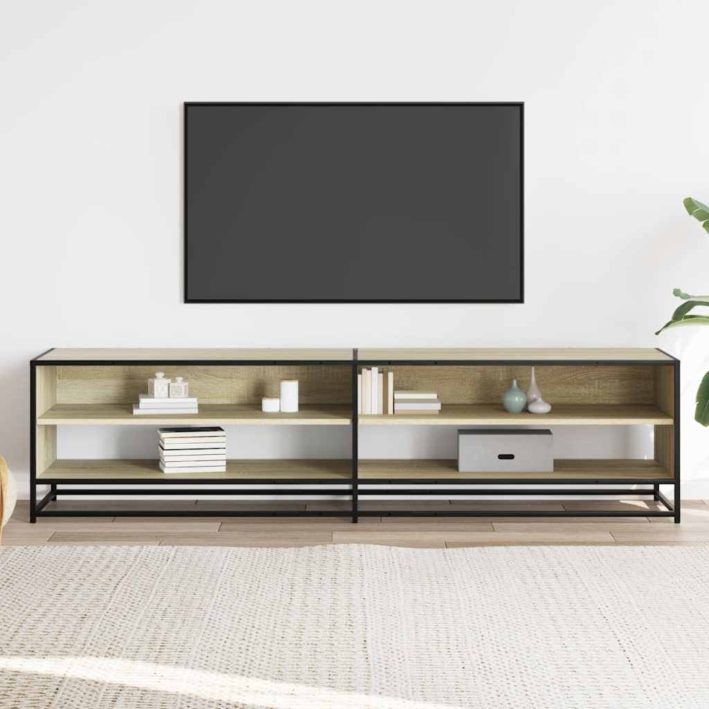 Tv-meubel 180,5x40x46 cm bewerkt hout sonoma eikenkleurig