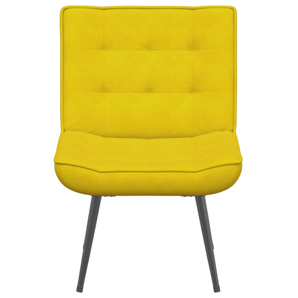 Relaxstoel 64x74x84 cm fluweel geel
