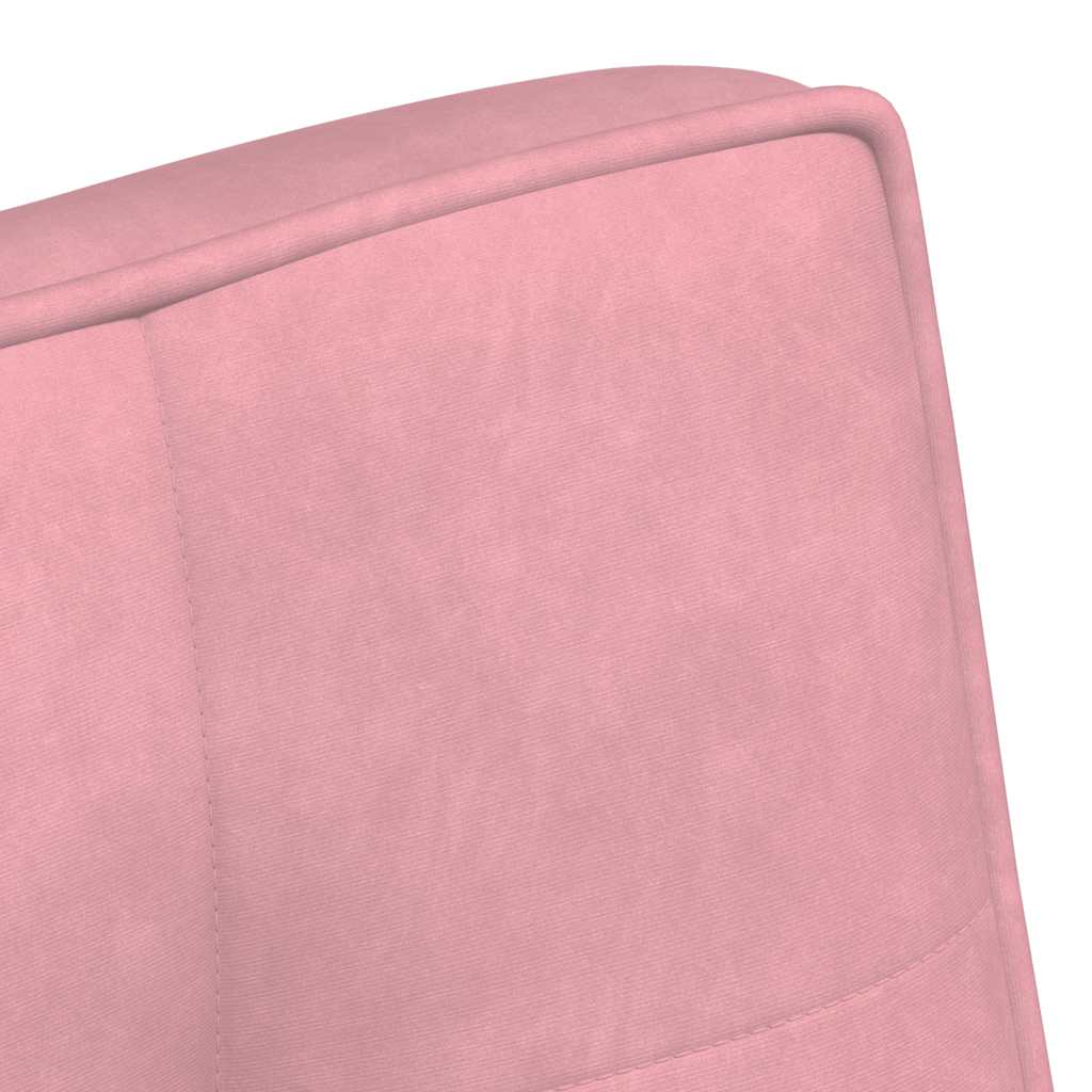 Bankje 110x74x84 cm fluweel roze