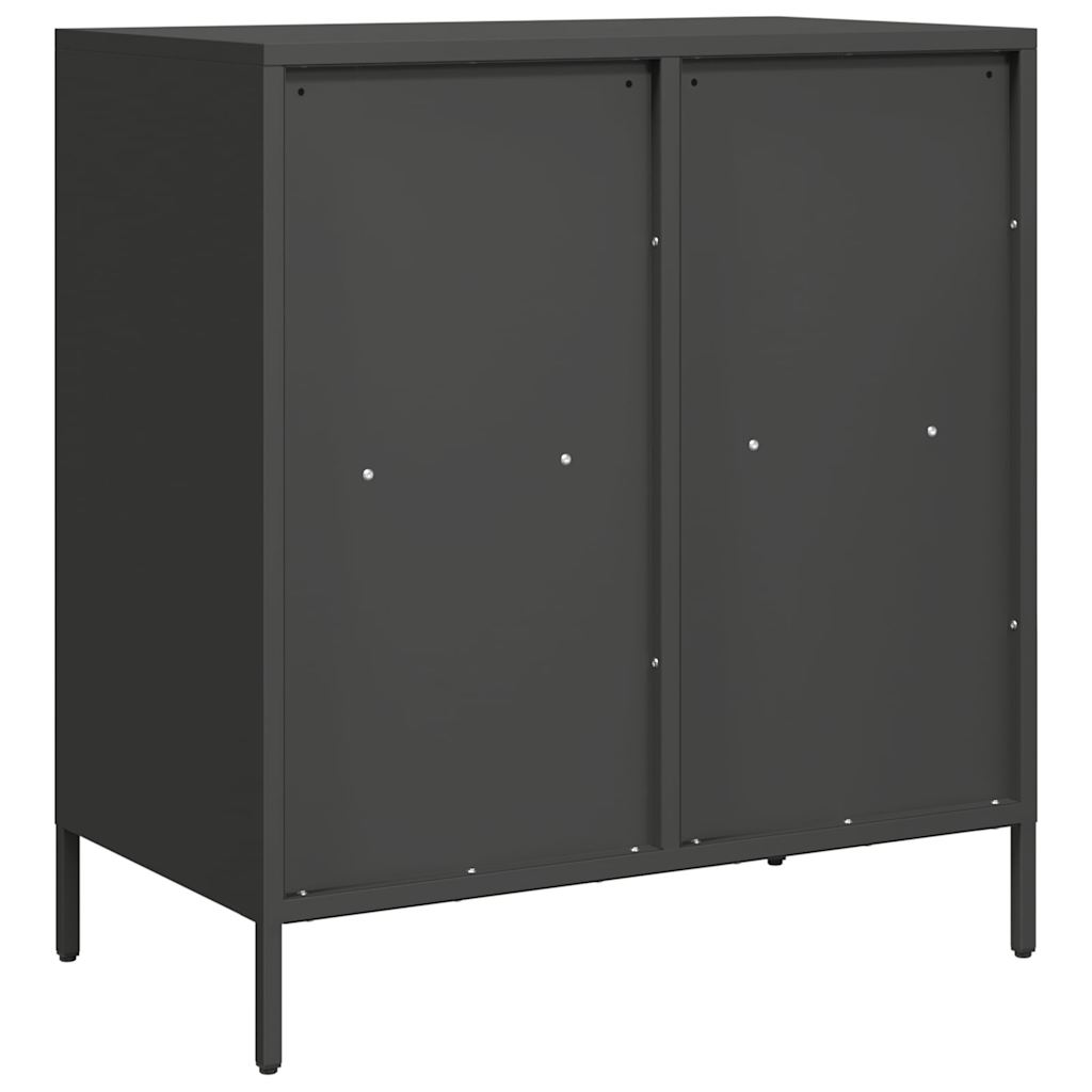 Dressoir 68x39x73,5 cm koudgewalst staal zwart