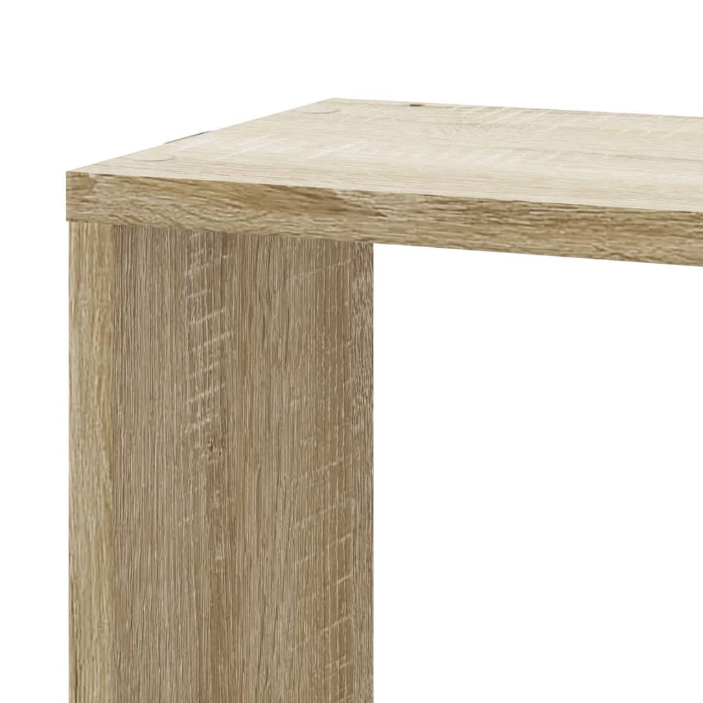 Hoekwandschap 45x45x147 cm bewerkt hout sonoma eikenkleurig