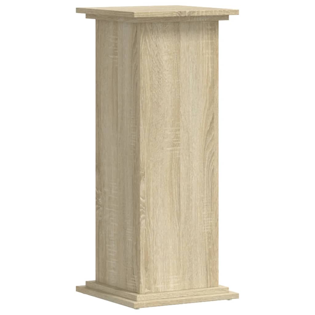 Plantenstandaard 33x33x80 cm bewerkt hout sonoma eikenkleurig