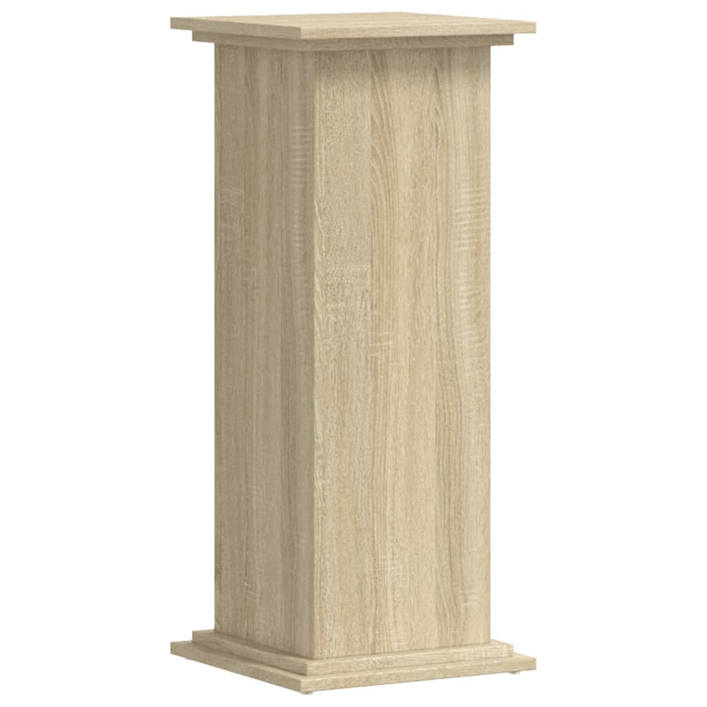 Plantenstandaard 33x33x80 cm bewerkt hout sonoma eikenkleurig