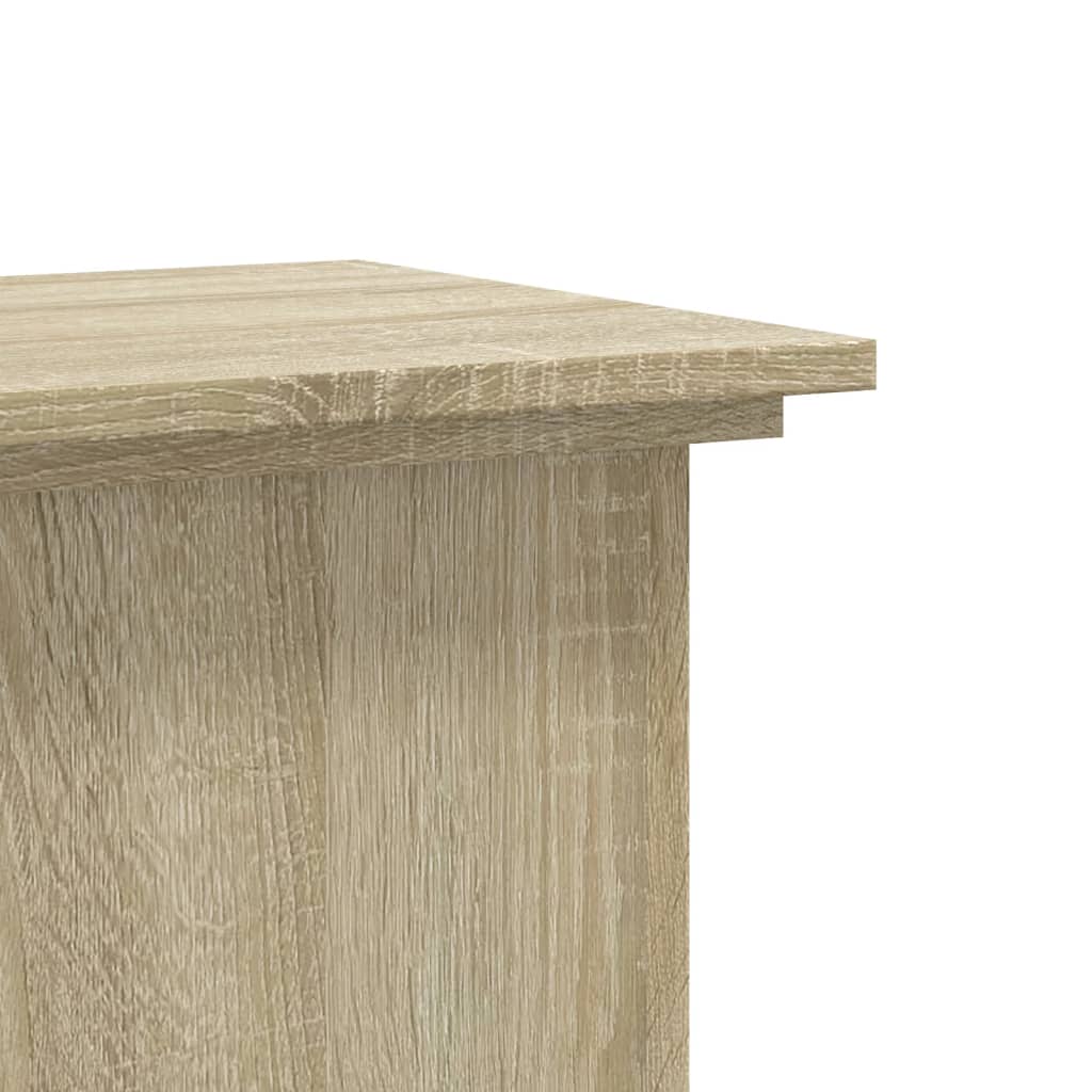 Plantenstandaard 33x33x80 cm bewerkt hout sonoma eikenkleurig