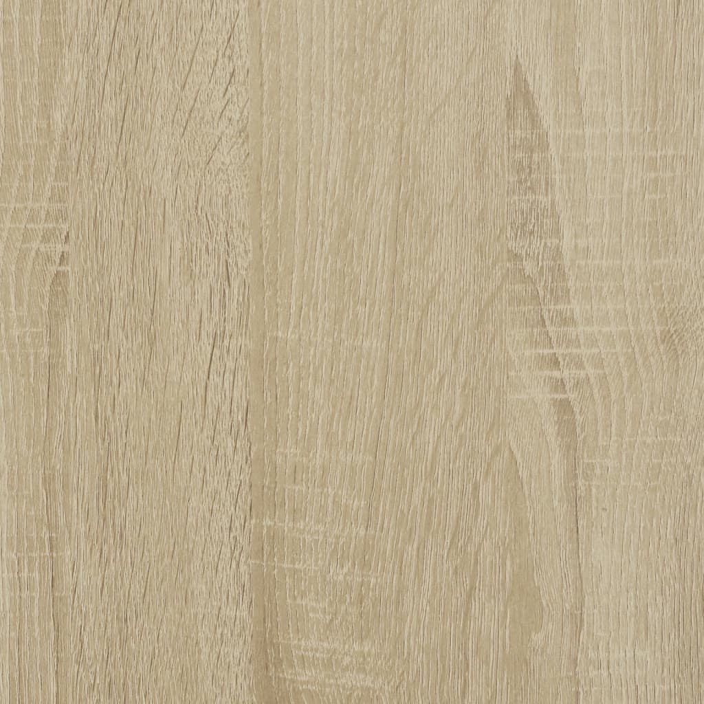 Plantenstandaard 33x33x80 cm bewerkt hout sonoma eikenkleurig