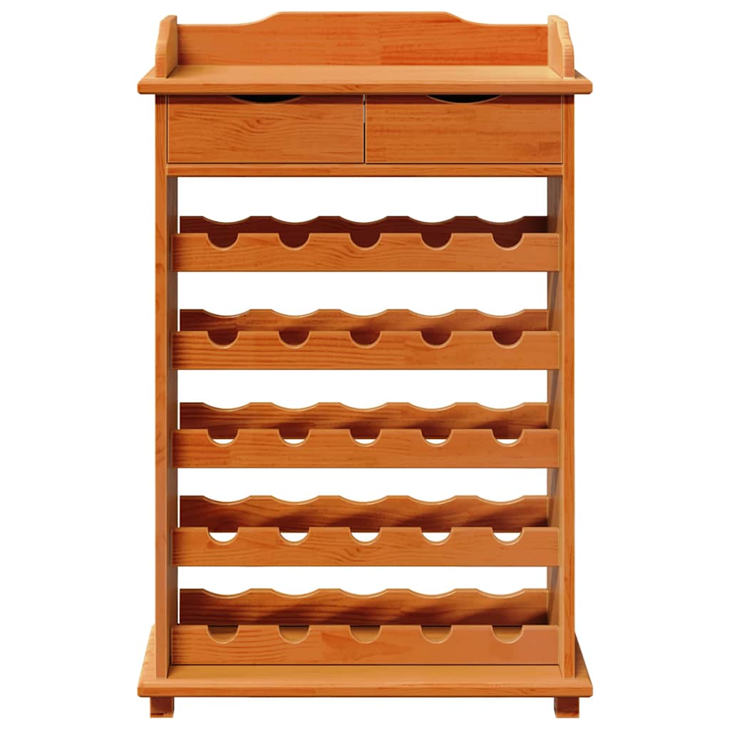 Wijnrek Bruin 90 x 60 x 30 cm Massief grenenhout